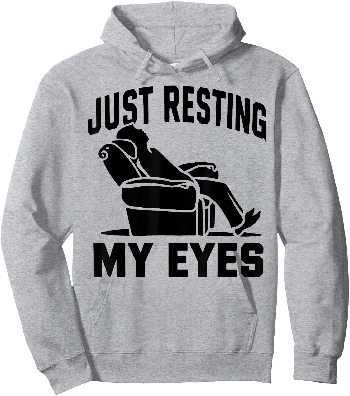 Just Resting My Eyes Dad Recliner Fathers Im Not Sleeping Hoodie - Hoodie | Ash
