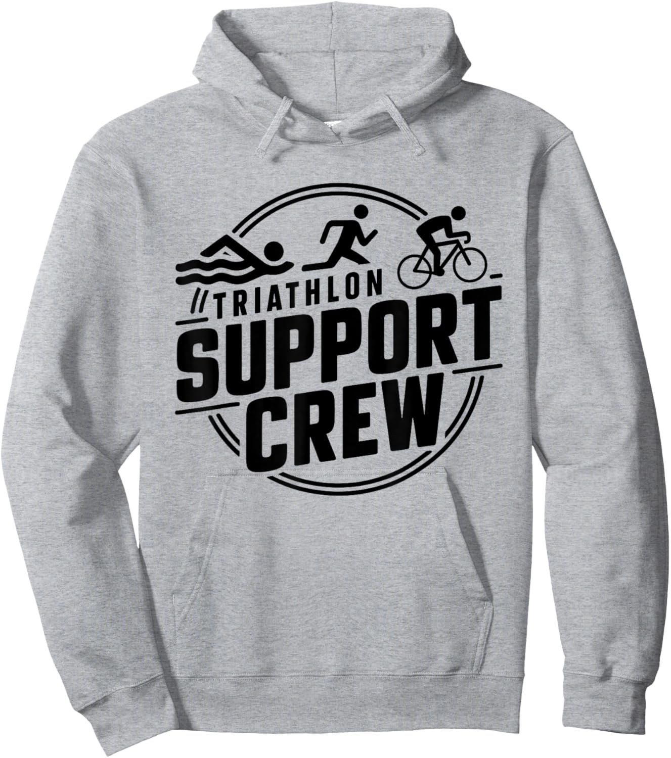 Triathlon Inspired Support Crew Related Triathlete Hoodie - Hoodie | Ash