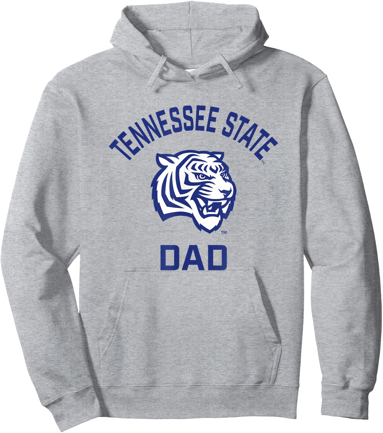 Tennessee State University TSU Tigers Arched Dad Hoodie - Hoodie | Ash