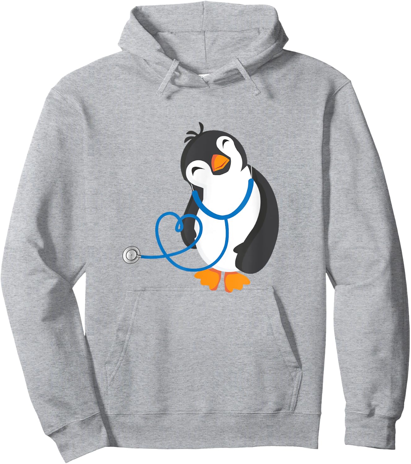 Cute Penguin Pediatrics Medical Nurse Doctor Hoodie - Hoodie | Ash