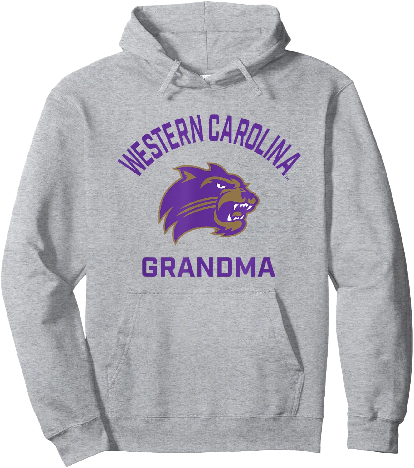 Western Carolina University Catamounts Arched Grandma Hoodie - Hoodie | Ash