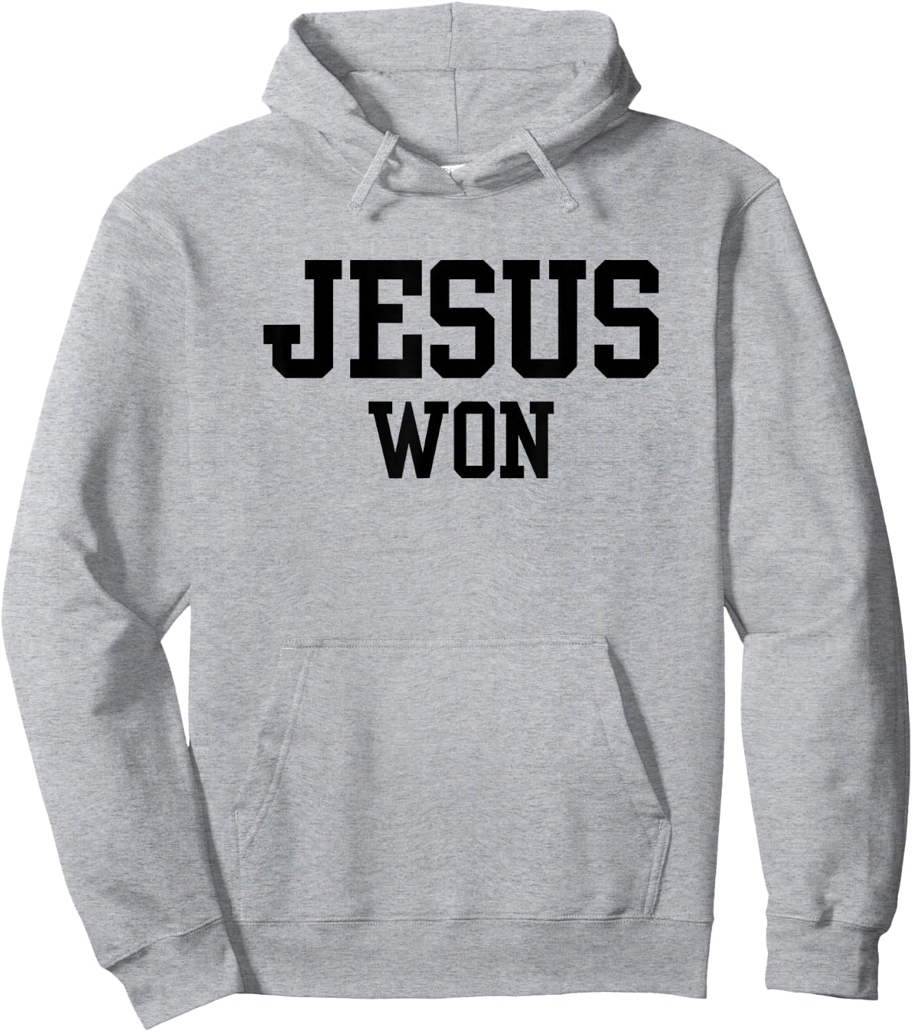 Christian, JESUS WON Hoodie - Hoodie | Ash