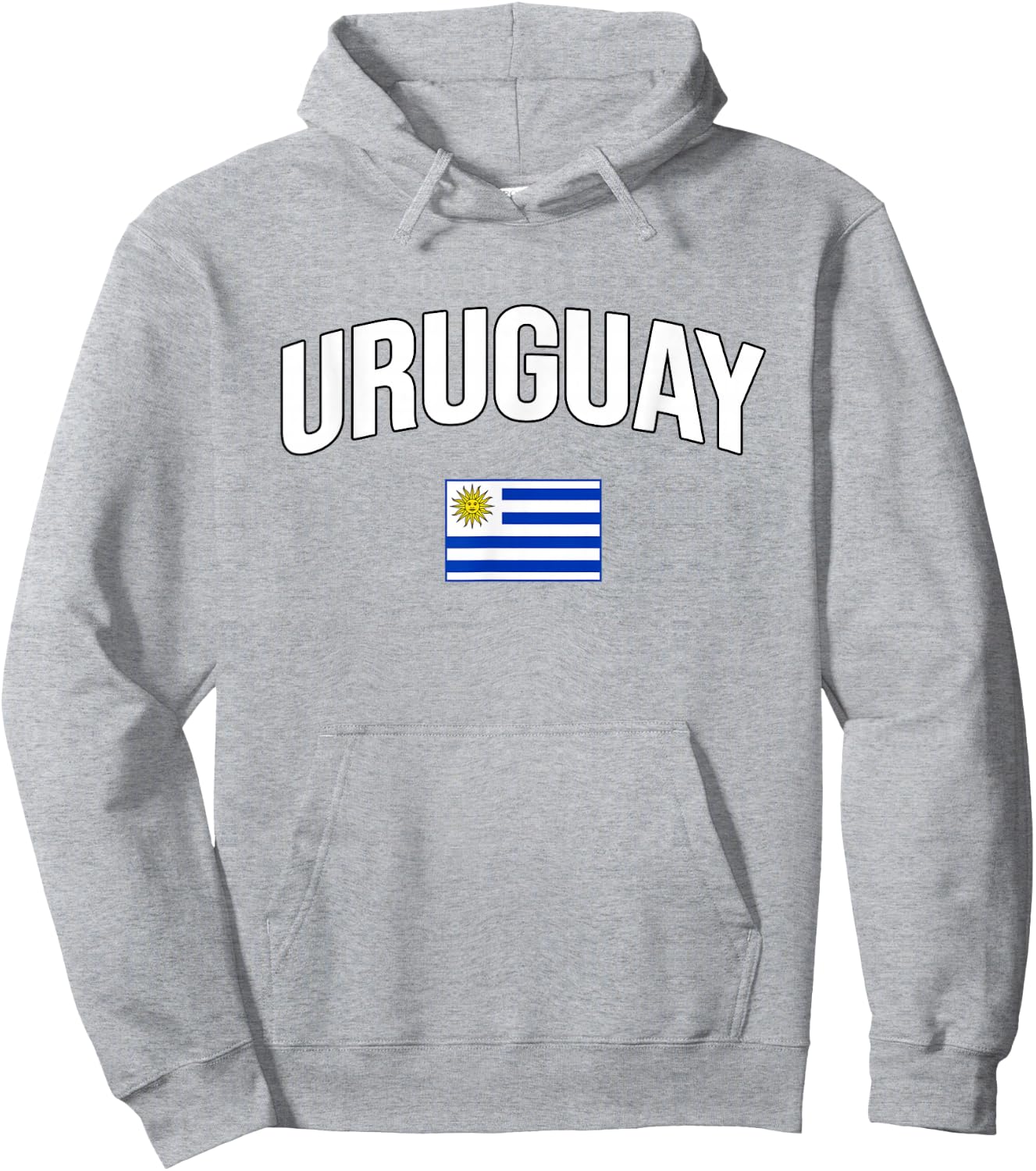 Uruguay - Flag of Uruguay - Throwback Design Hoodie - Hoodie | Ash