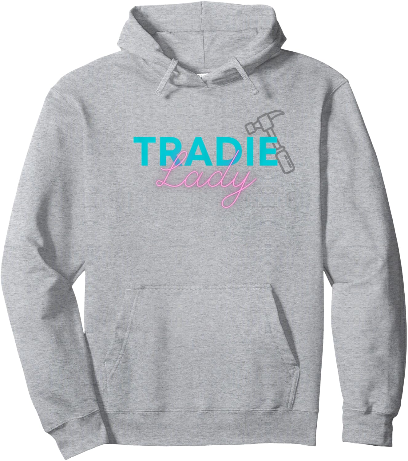 Women's Tradie Lady General Contractor Shirt Hoodie - Hoodie | Ash
