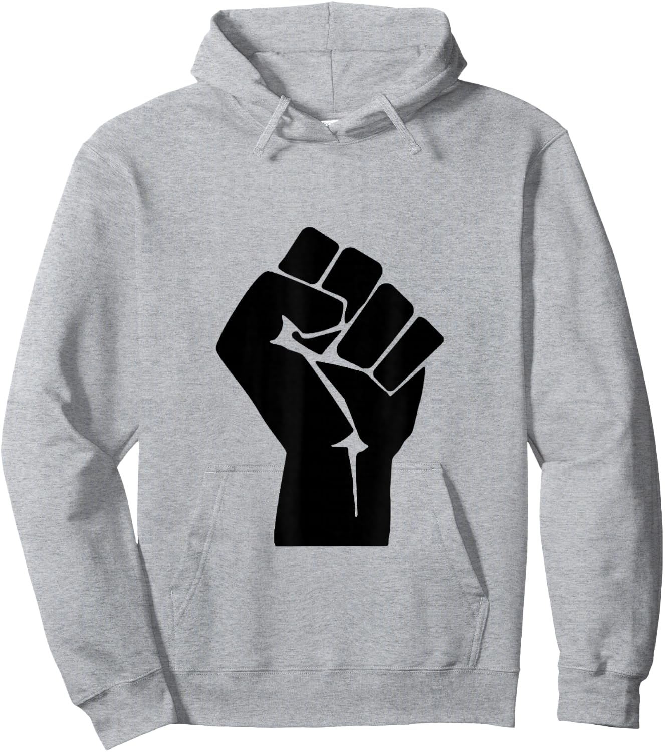 Raised Clenched Fist Resist Protest Hoodie - Hoodie | Ash