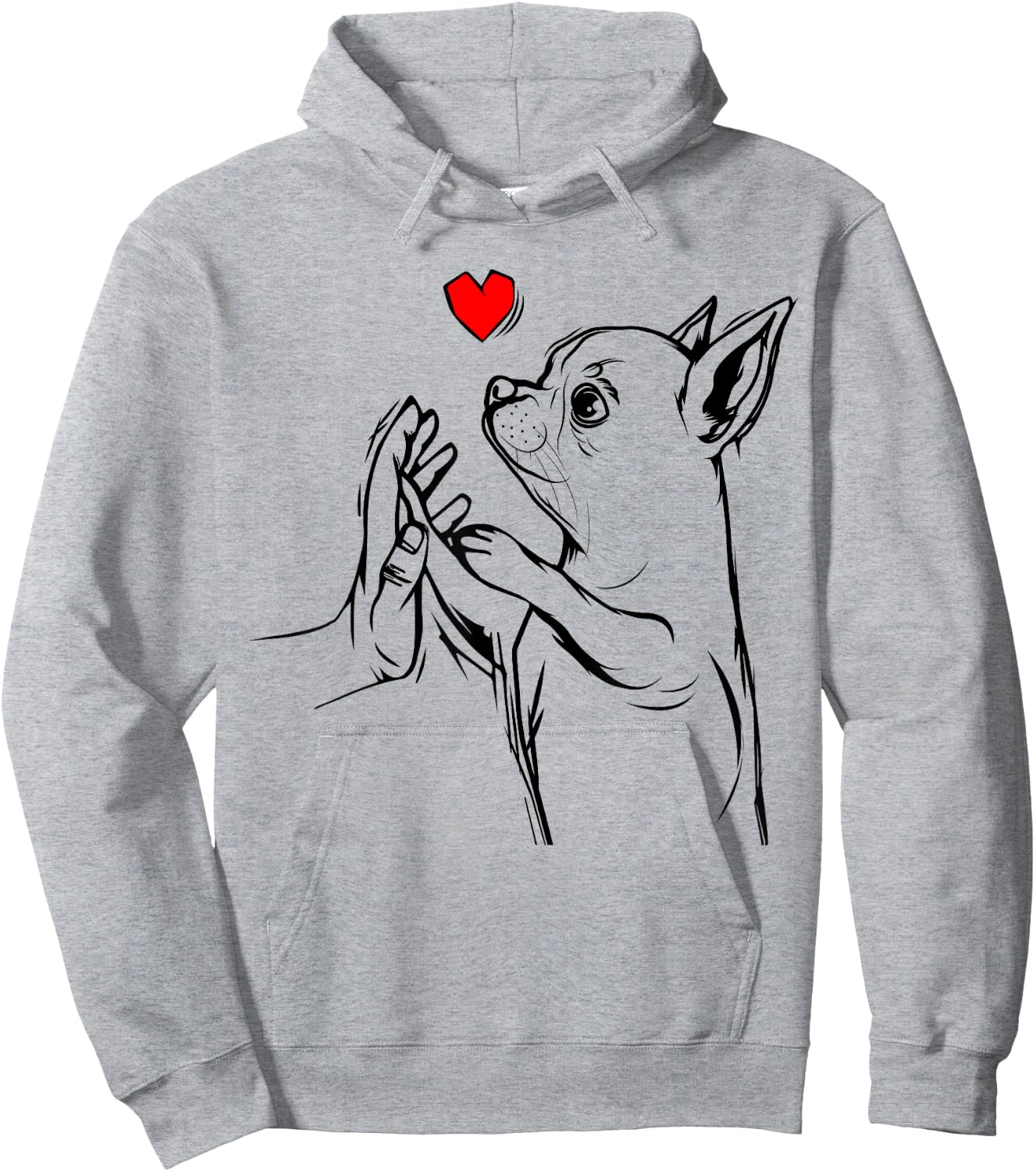 Chihuahua Love Dog Mom Girls Hoodie - Hoodie | Ash