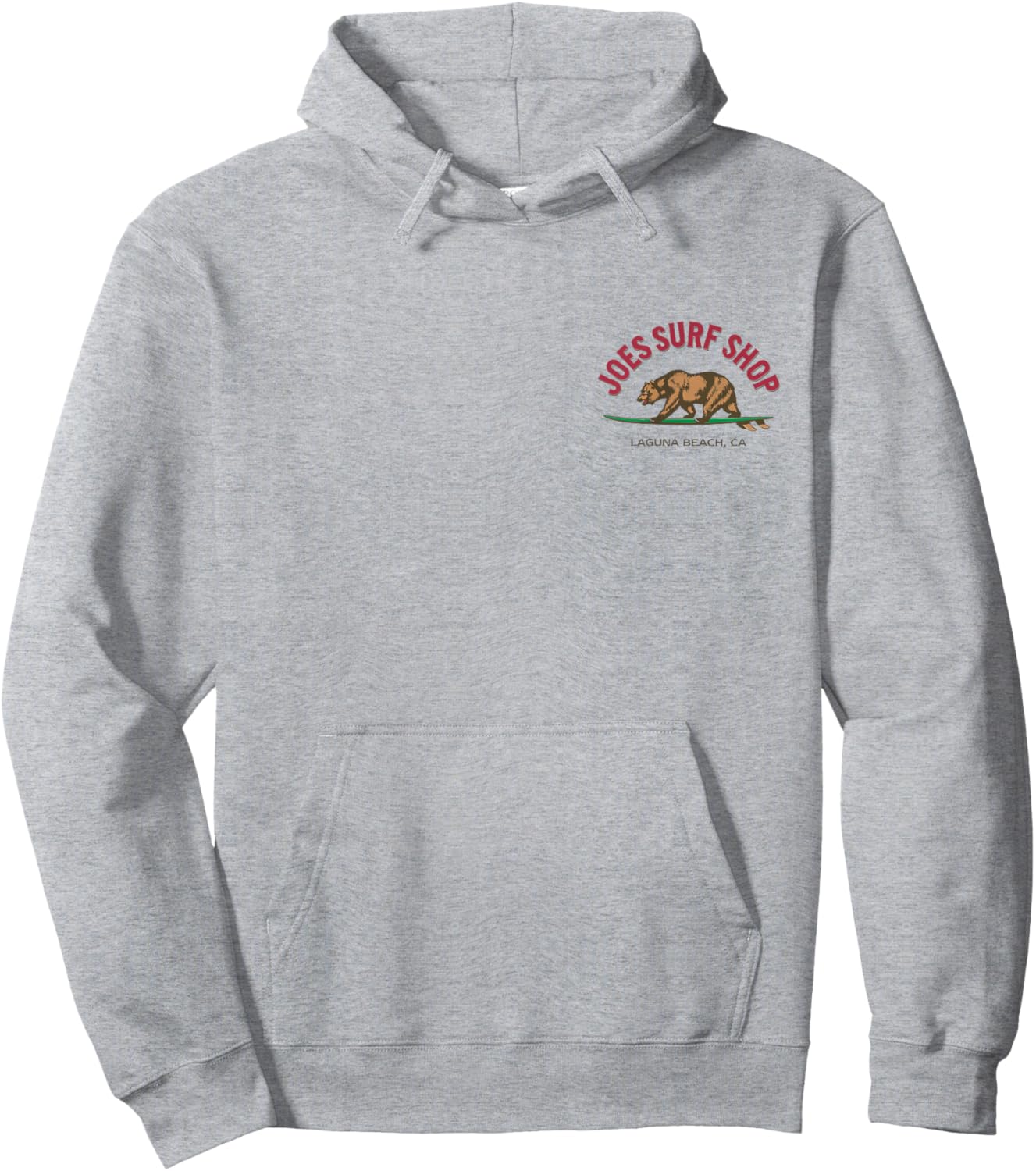 Joe's Surf Surfing Bear Color Logo Graphic Hoodie - Hoodie | Ash