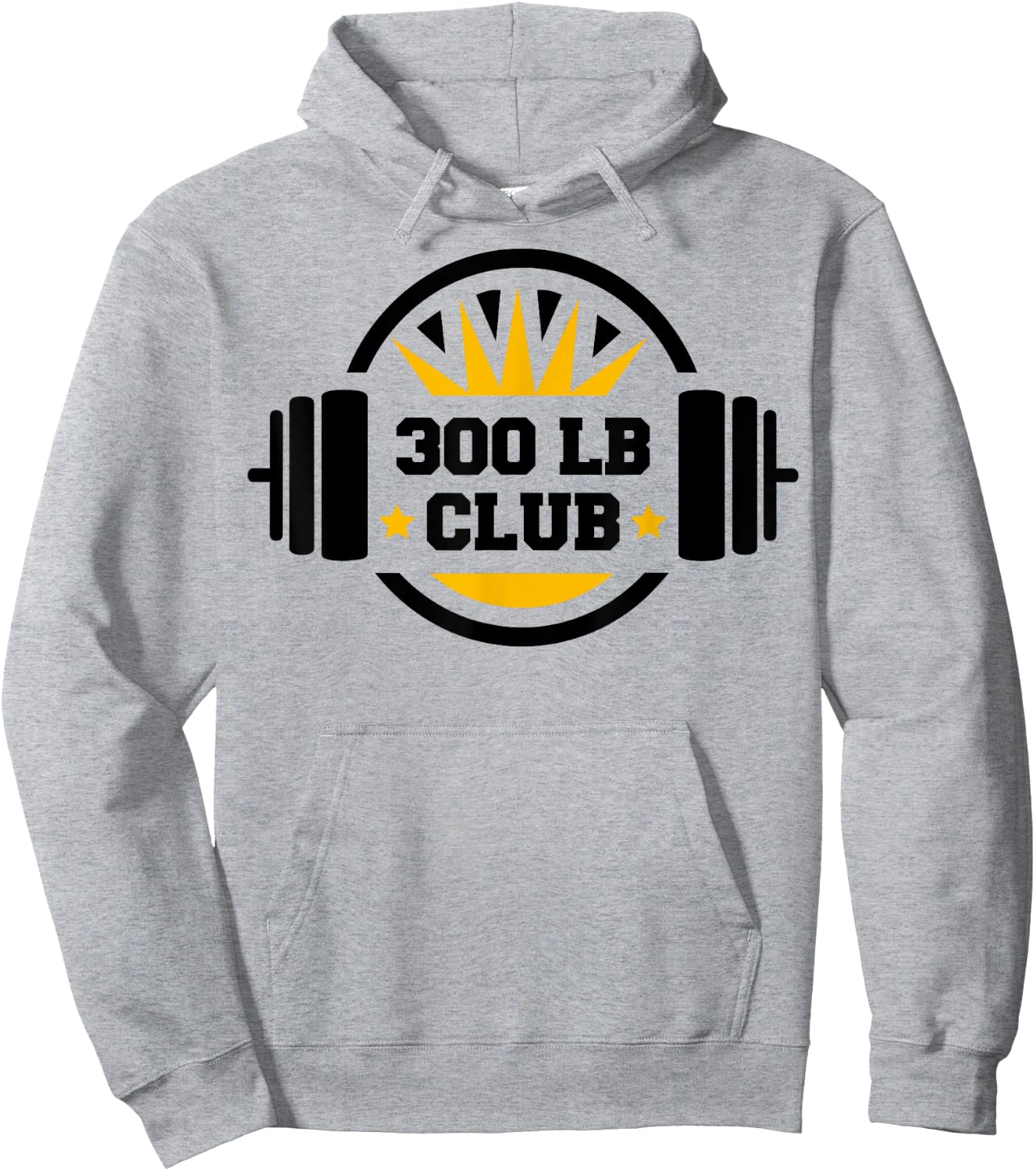300 Pound Club Gym Weightlifting Bodybuilders 300 lb Club Hoodie - Hoodie | Ash