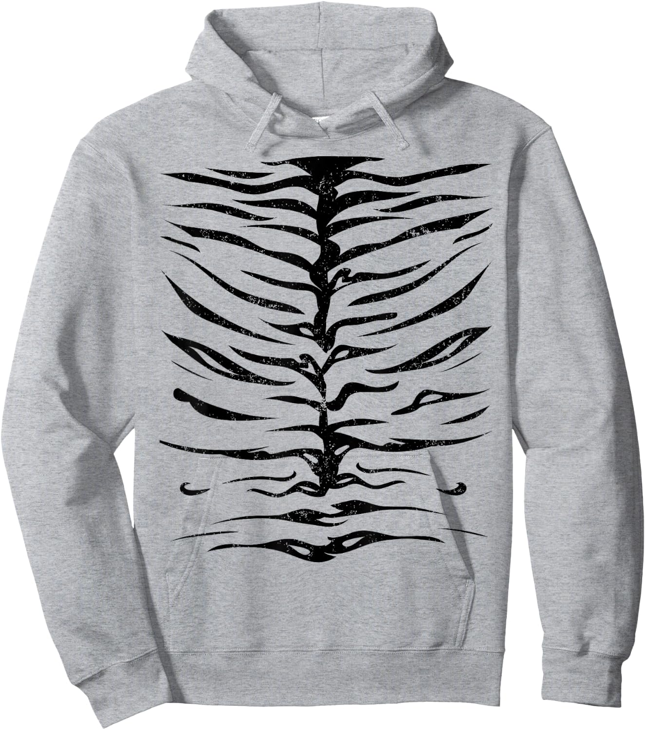 Orange Striped Tiger Halloween Costume Party Hoodie - Hoodie | Ash