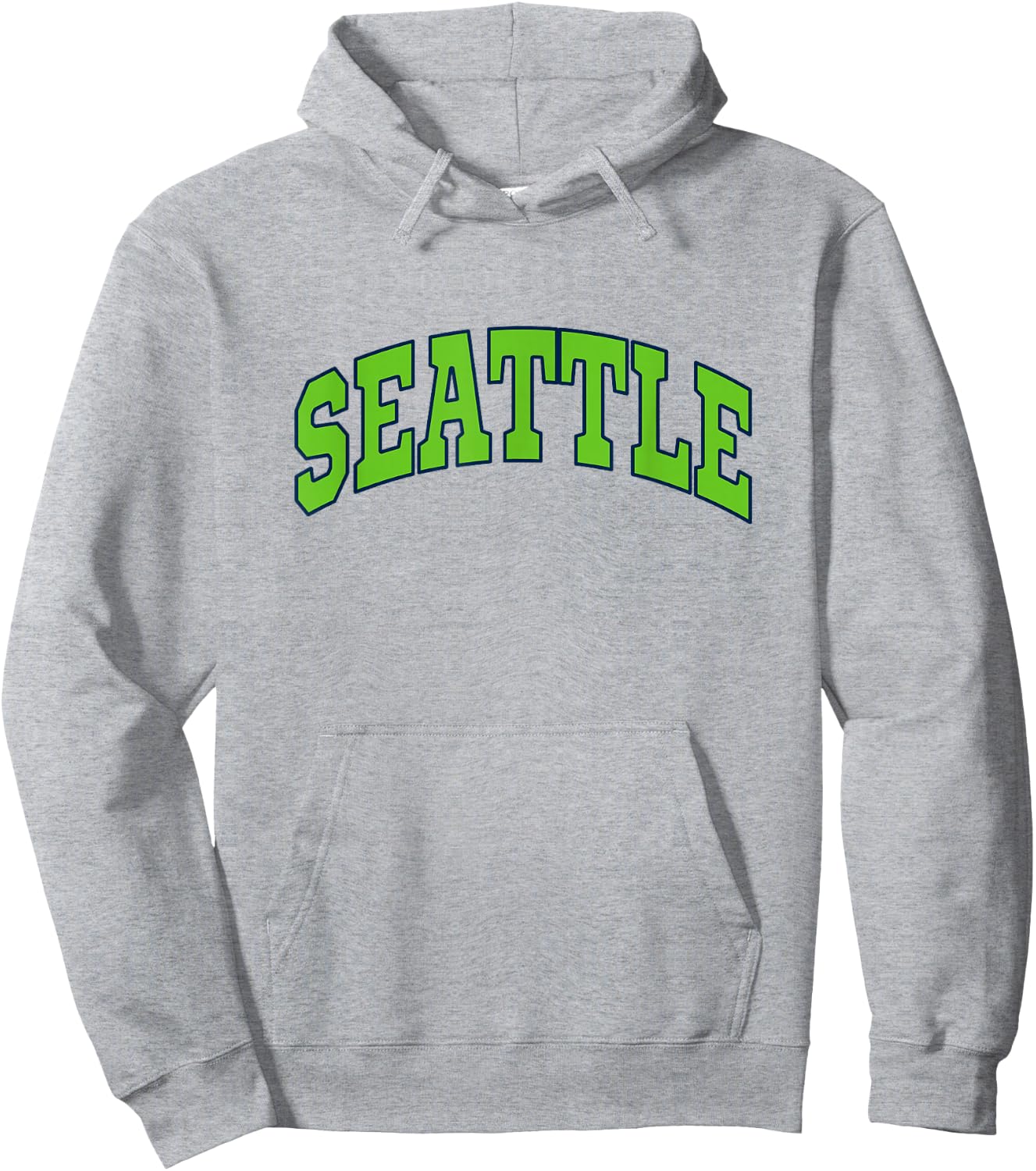 SEATTLE - Throwback Design - Classic Hoodie - Hoodie | Ash