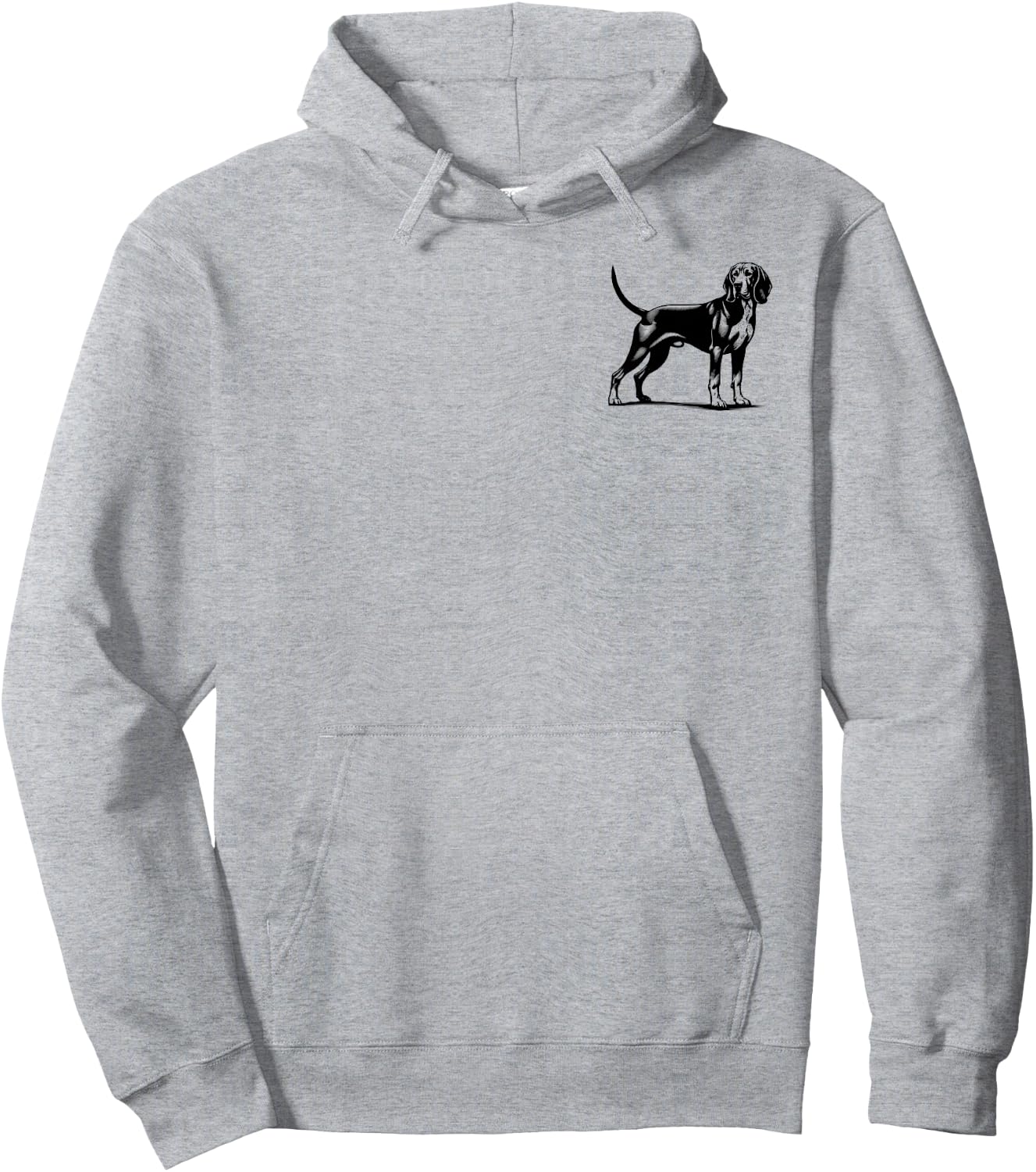 Dog Dad Mom Lover - Monochromatic Redbone Coonhound Men Women Hoodie - Hoodie | Ash