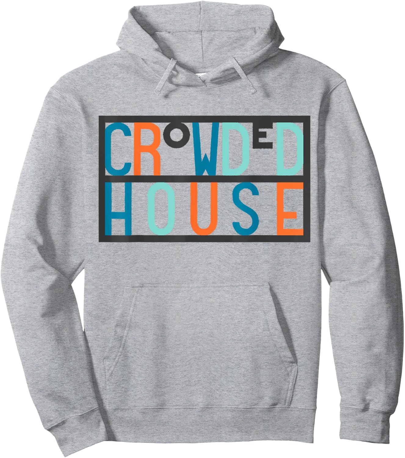 Crowded House – Logo On White Hoodie - Hoodie | Ash