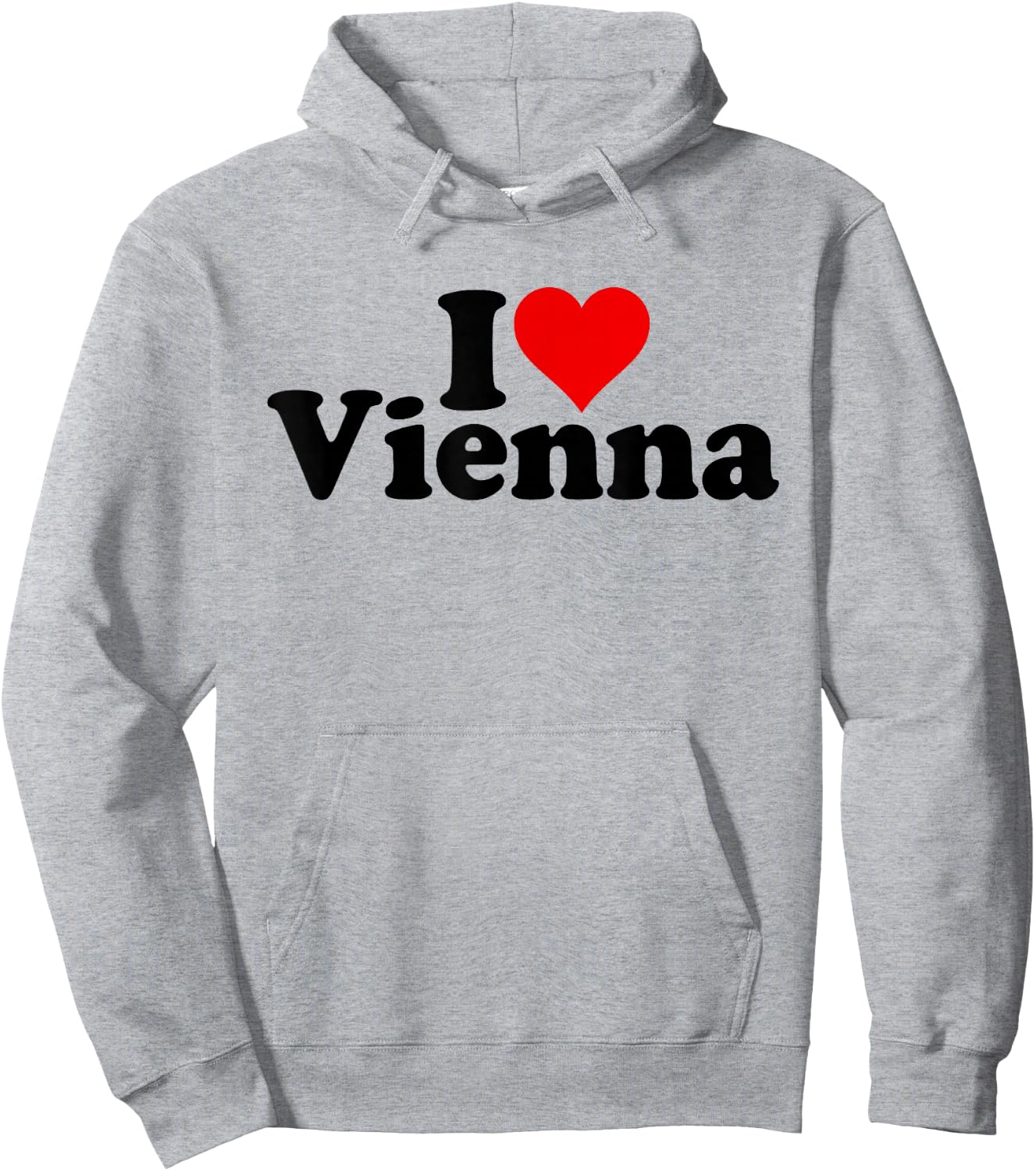 I Love Heart Vienna Austria Hoodie - Hoodie | Ash
