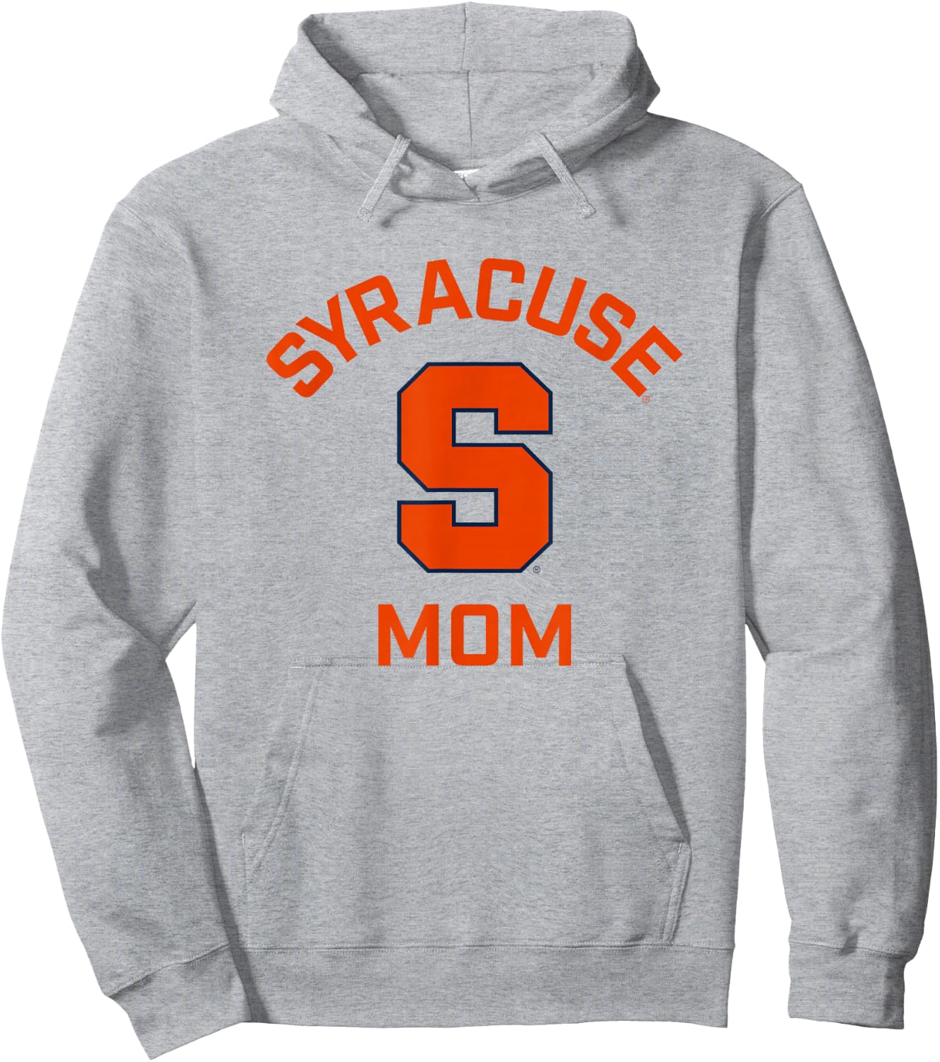 Syracuse University Orange Arched Mom Hoodie - Hoodie | Ash
