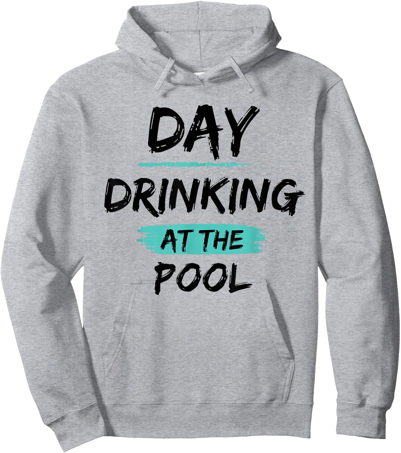 Funny Swimming Pool Summer Vacation Day Drinking At The Pool Hoodie - Hoodie | Ash
