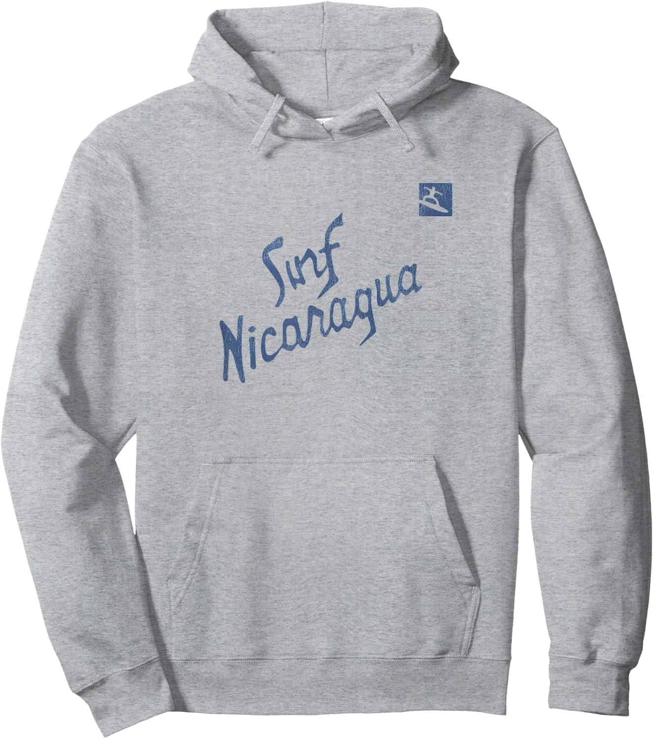 Surf Nicaragua Retro 80s Funny Surfing Beach Vibes Retro Men Women Hoodie - Hoodie | Ash