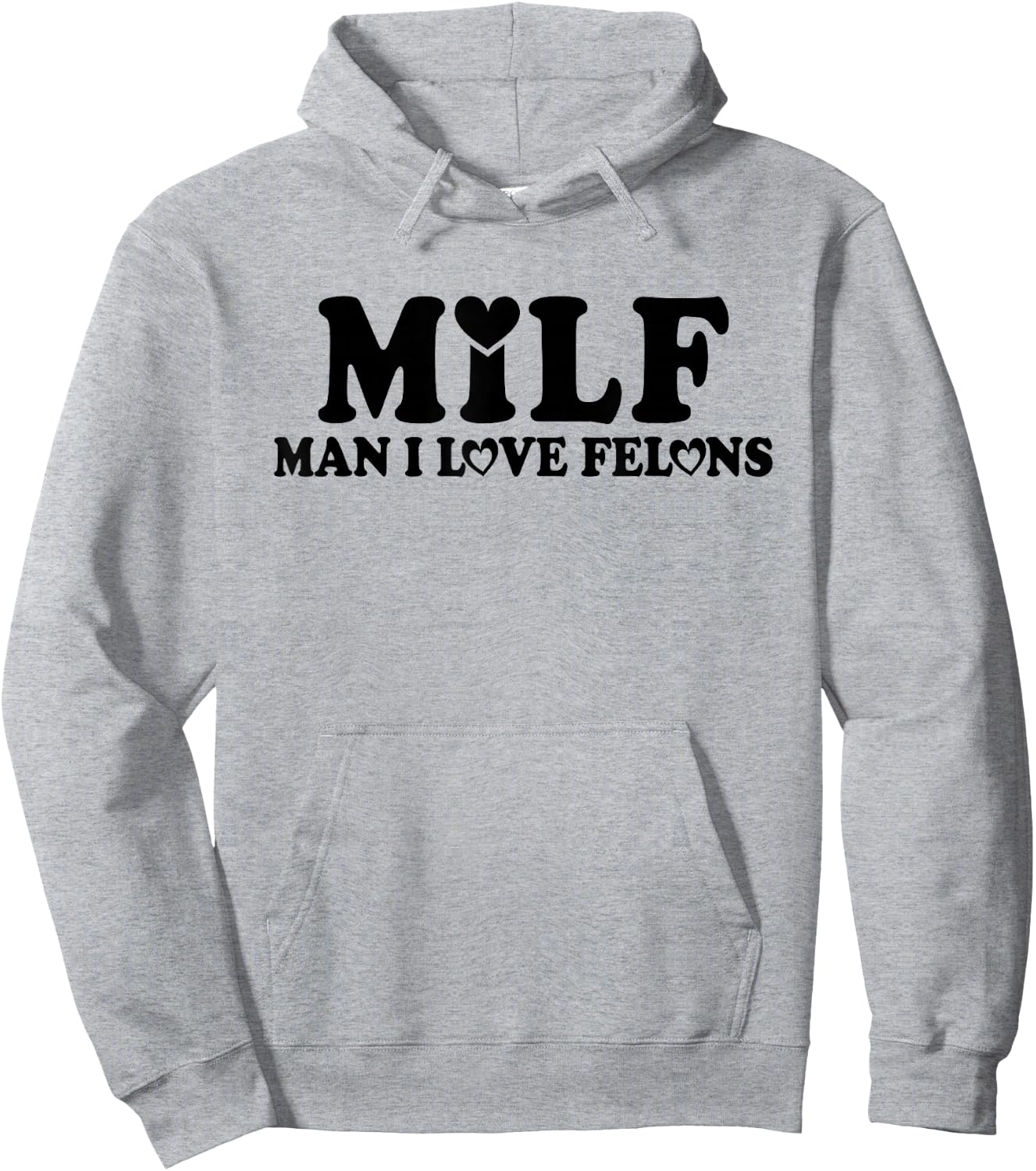 MILF Man I Love Felons Funny Trump Pink 2024 For President Hoodie - Hoodie | Ash