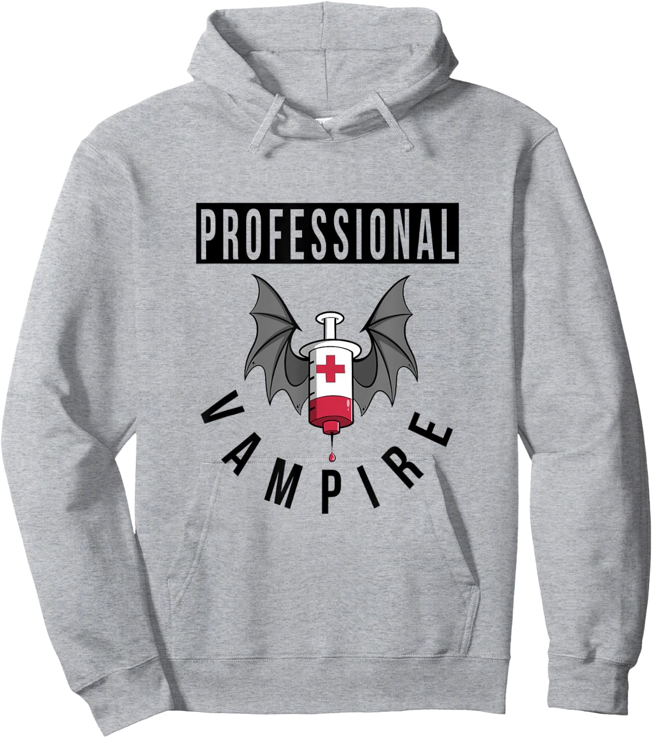 Funny Nurse Professional Vampire Hoodie - Hoodie | Ash