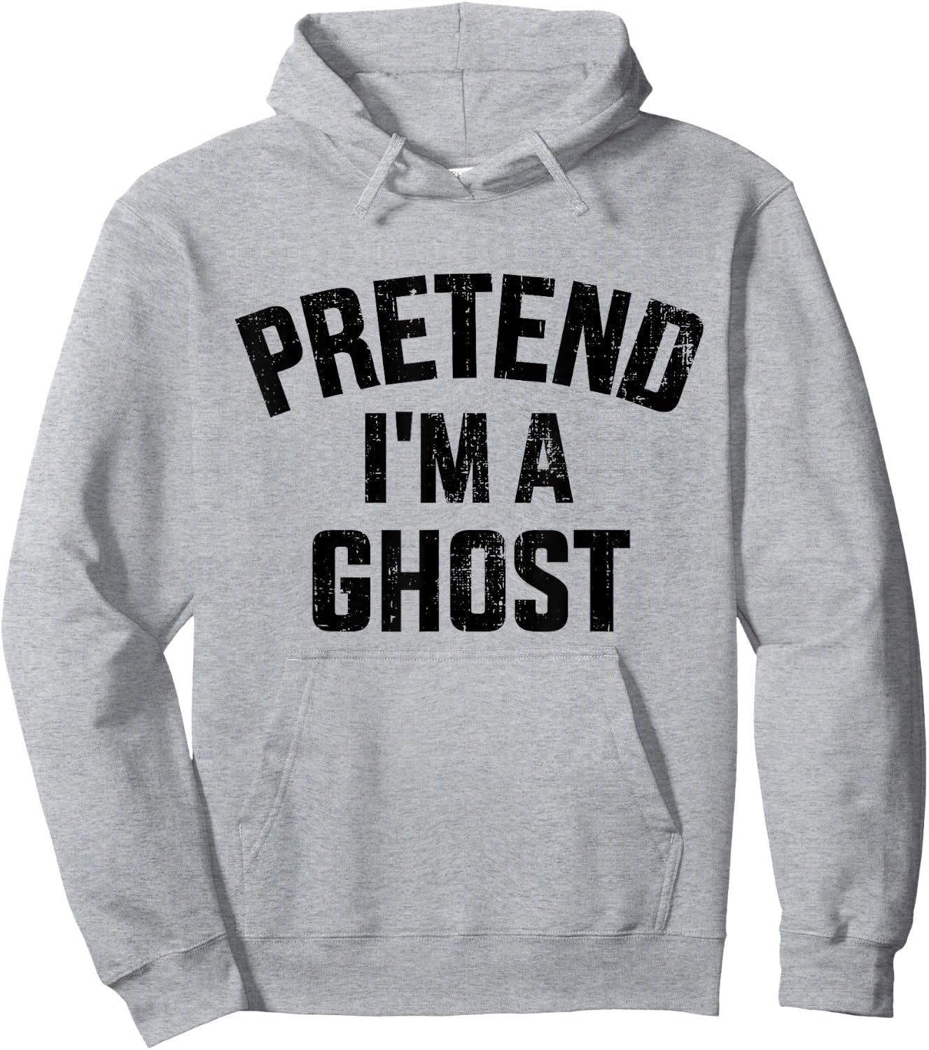 Pretend I'm a ghost funny lazy easy DIY halloween costume Hoodie - Hoodie | Ash