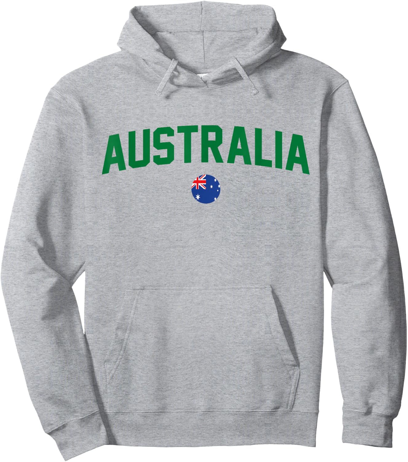 Green Yellow Australia Down Under Team Australia Flag Hoodie - Hoodie | Ash