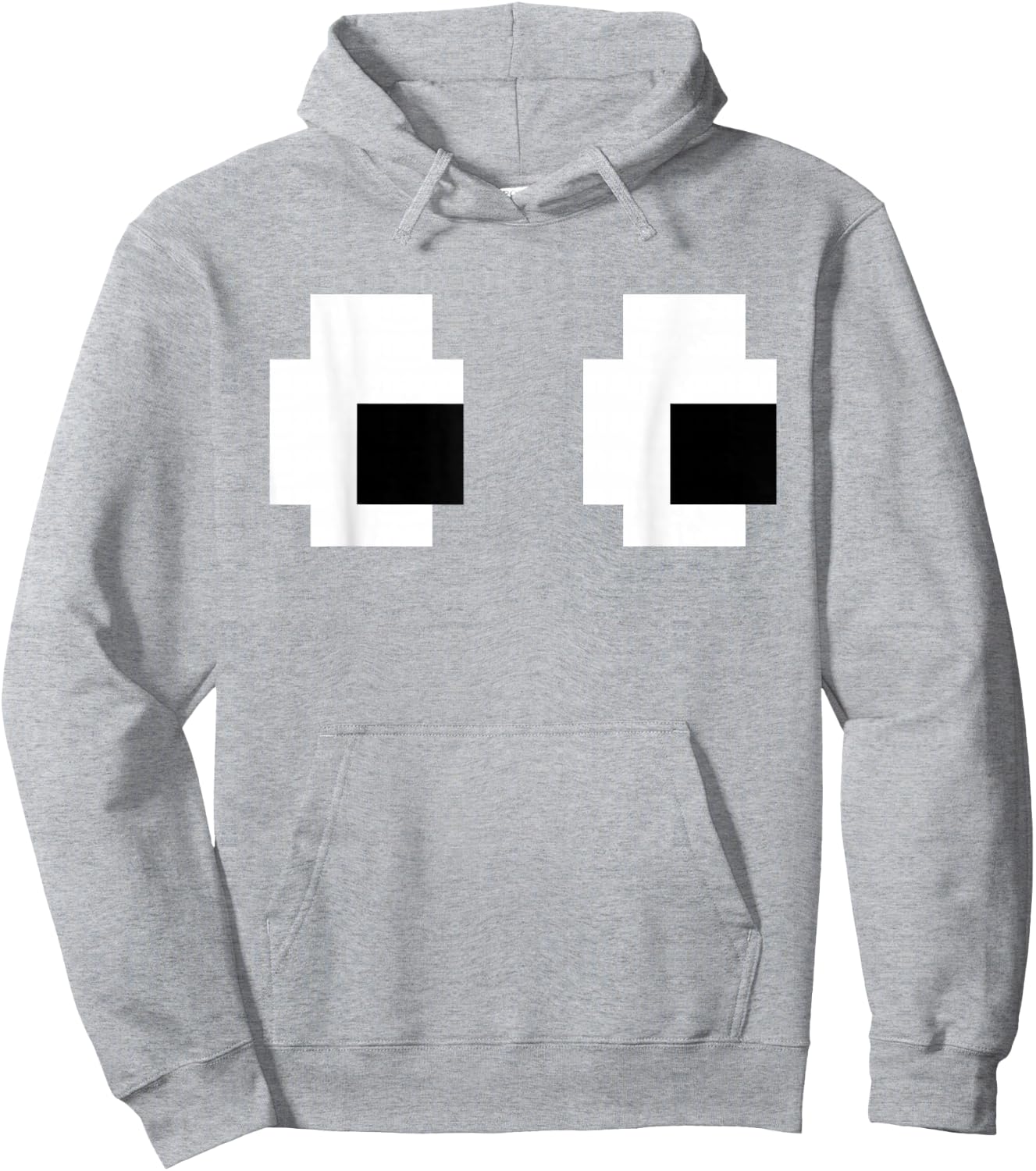 Retro Arcade Game Ghost Eyes Halloween Group Costume Hoodie - Hoodie | Ash