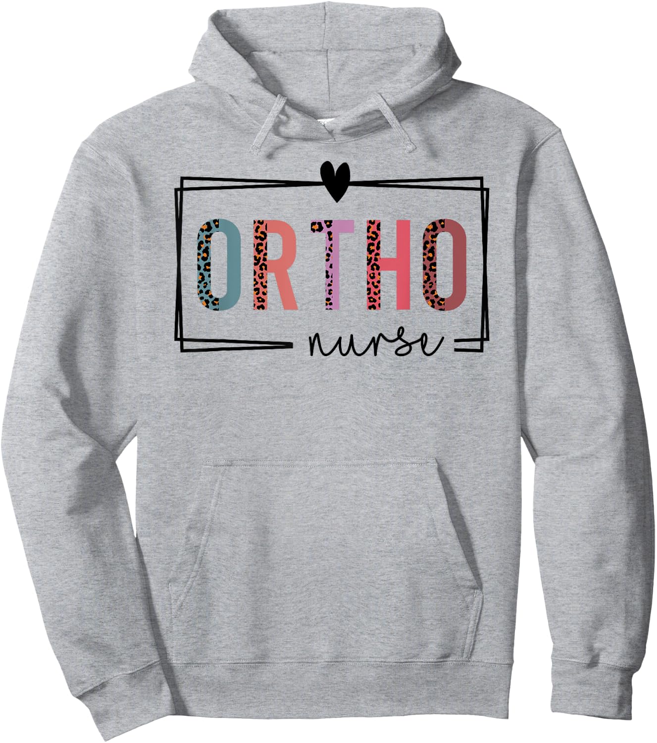Cute Leopard Nurses Day Gifts Orthopedic Nurse Nurses Day Hoodie - Hoodie | Ash