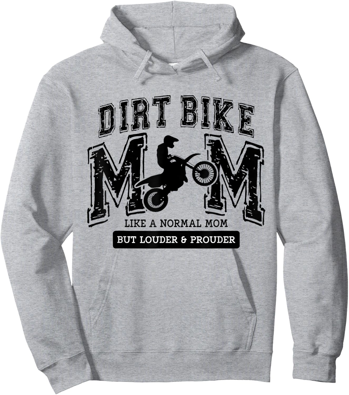 Dirt Bike Mom Women Motocross Proud Moto Dirt Bike Mama Hoodie - Hoodie | Ash