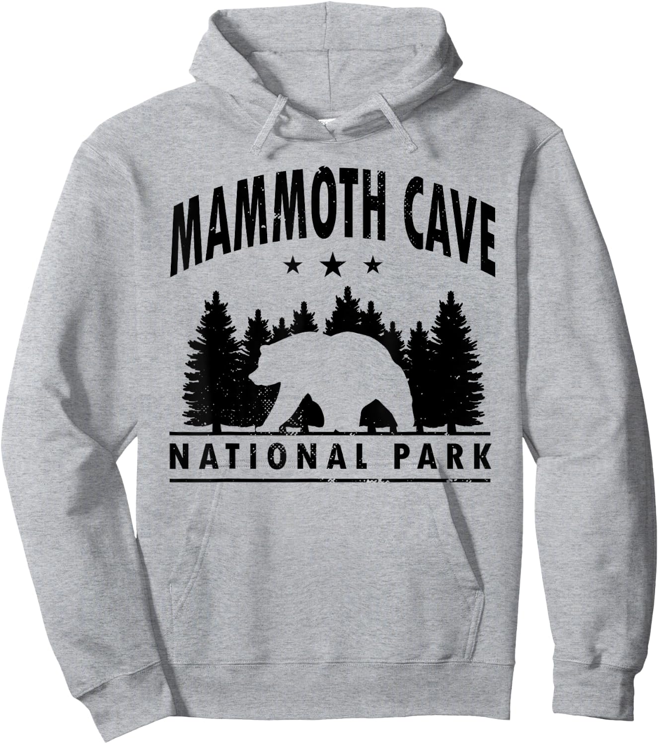 Mammoth Cave National Park Souvenir US Park Bear Hoodie - Hoodie | Ash