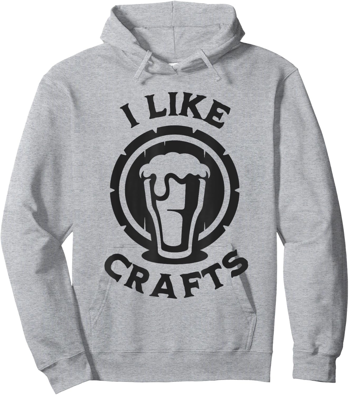 I Like Crafts Funny Design for Beer Lover Hoodie - Hoodie | Ash