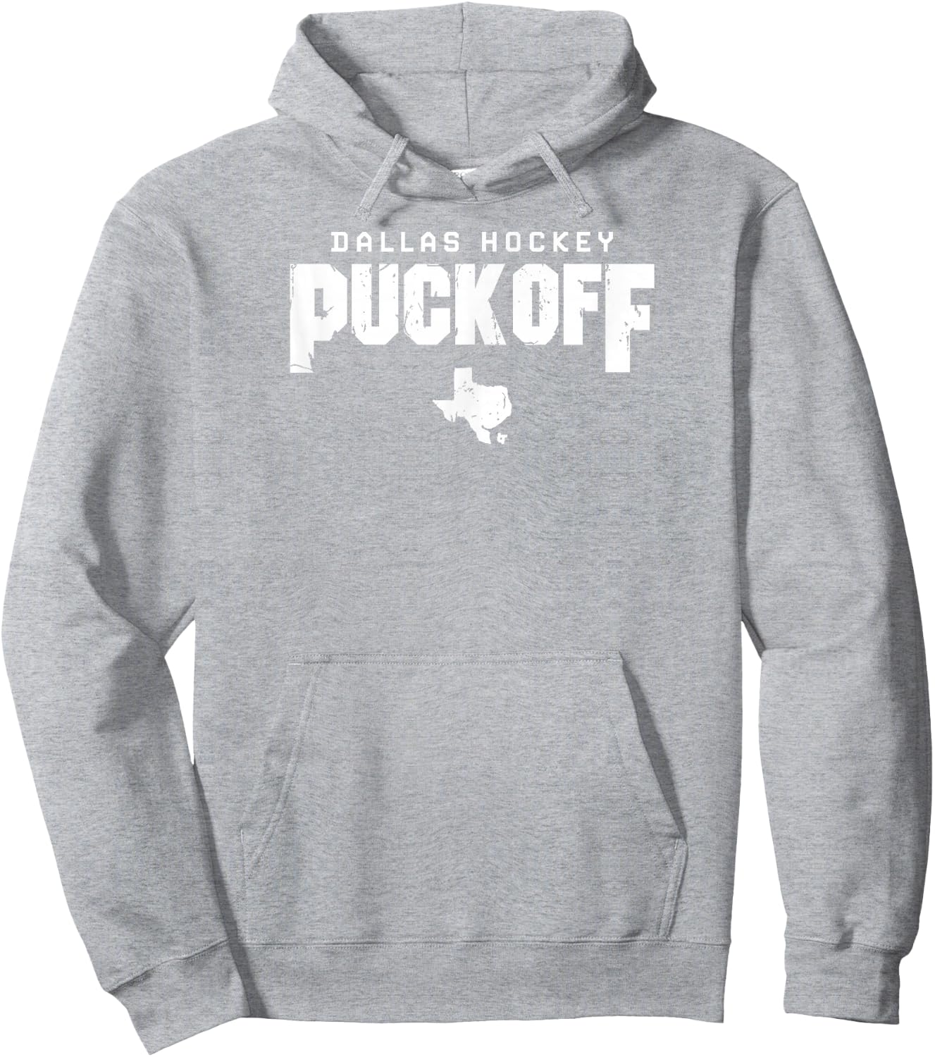 Puck Off - Dallas Hockey Hoodie - Hoodie | Ash