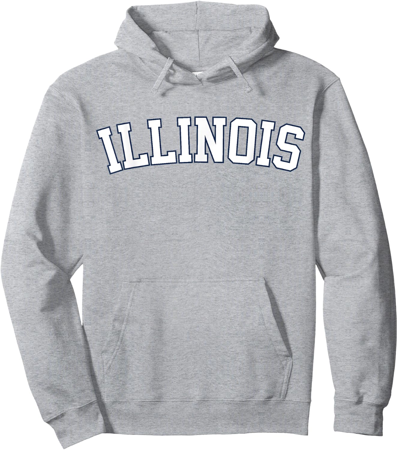 Retro Illinois Vintage Illinois Orange Blue Classic Look Hoodie - Hoodie | Ash