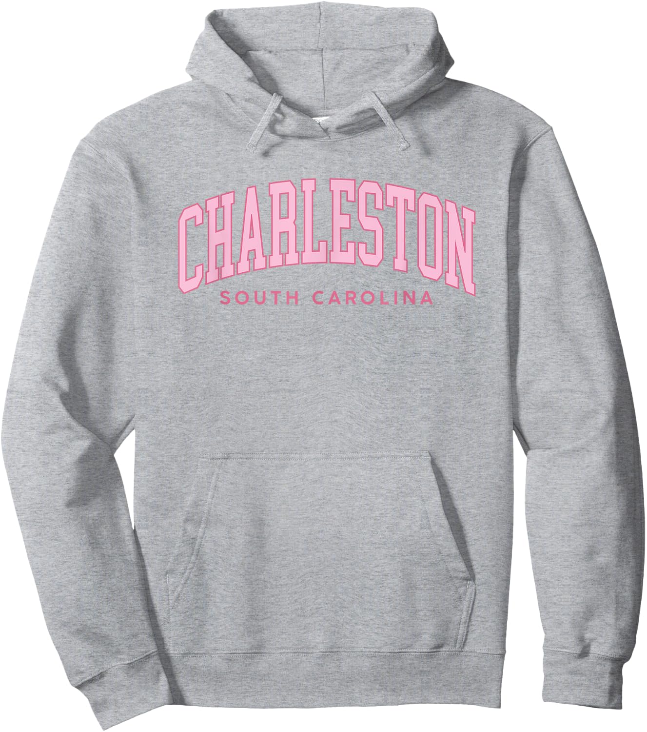 Charleston South Carolina Retro Preppy Throwback Pink Girls Hoodie - Hoodie | Ash