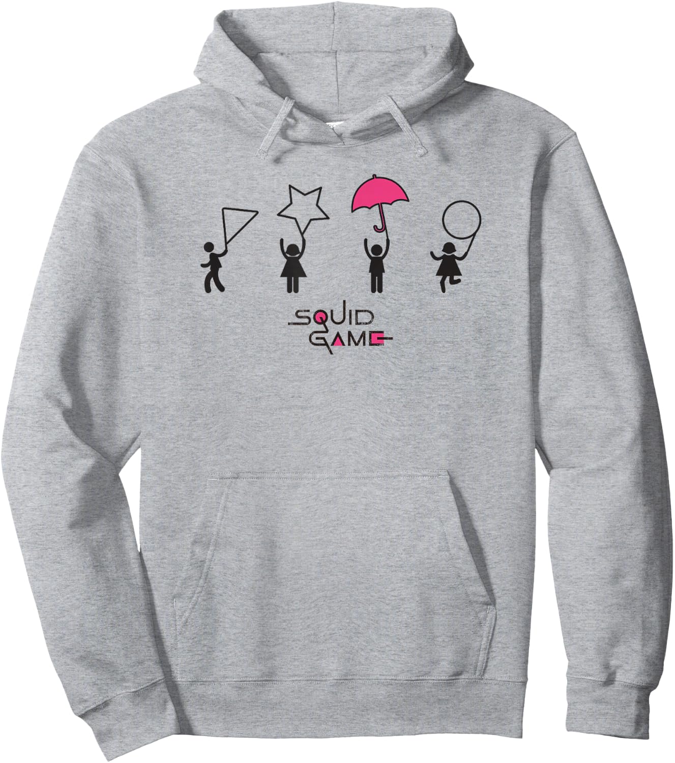Squid Game Honeycomb Challenge Shapes Logo Hoodie - Hoodie | Ash