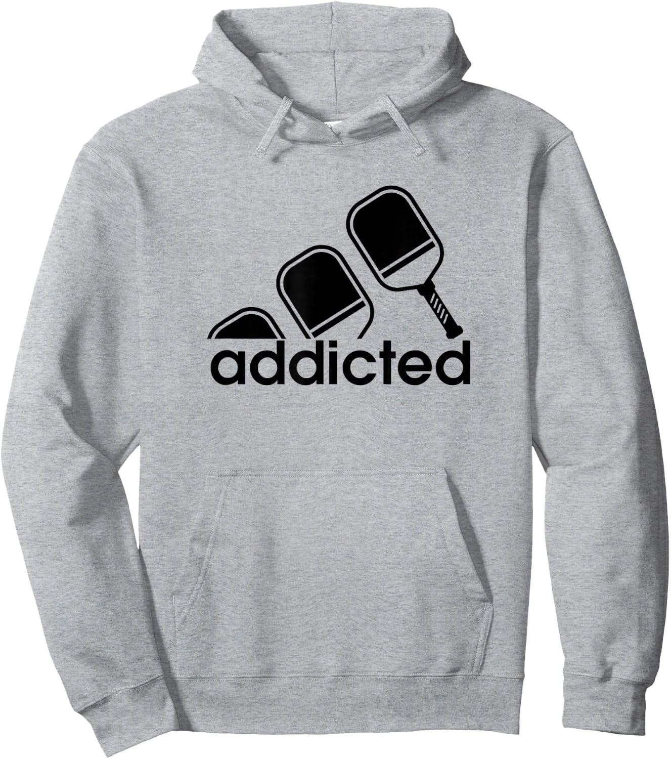 Addicted Pickleball Player Hoodie - Hoodie | Ash