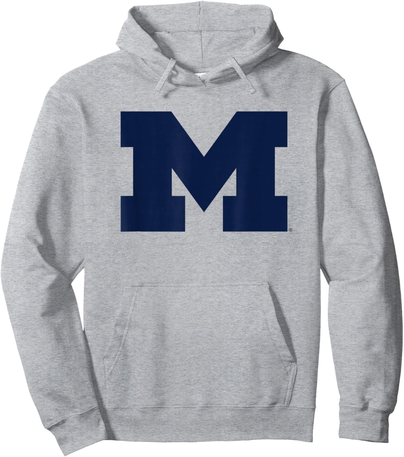 University of Michigan Wolverines U of M Primary Logo Hoodie - Hoodie | Ash