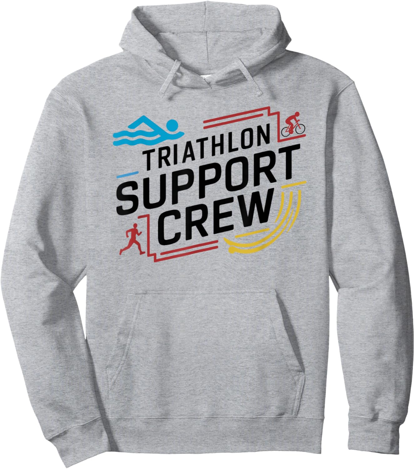 Triathlon Inspired Support Crew Related Triathlete Hoodie - Hoodie | Ash