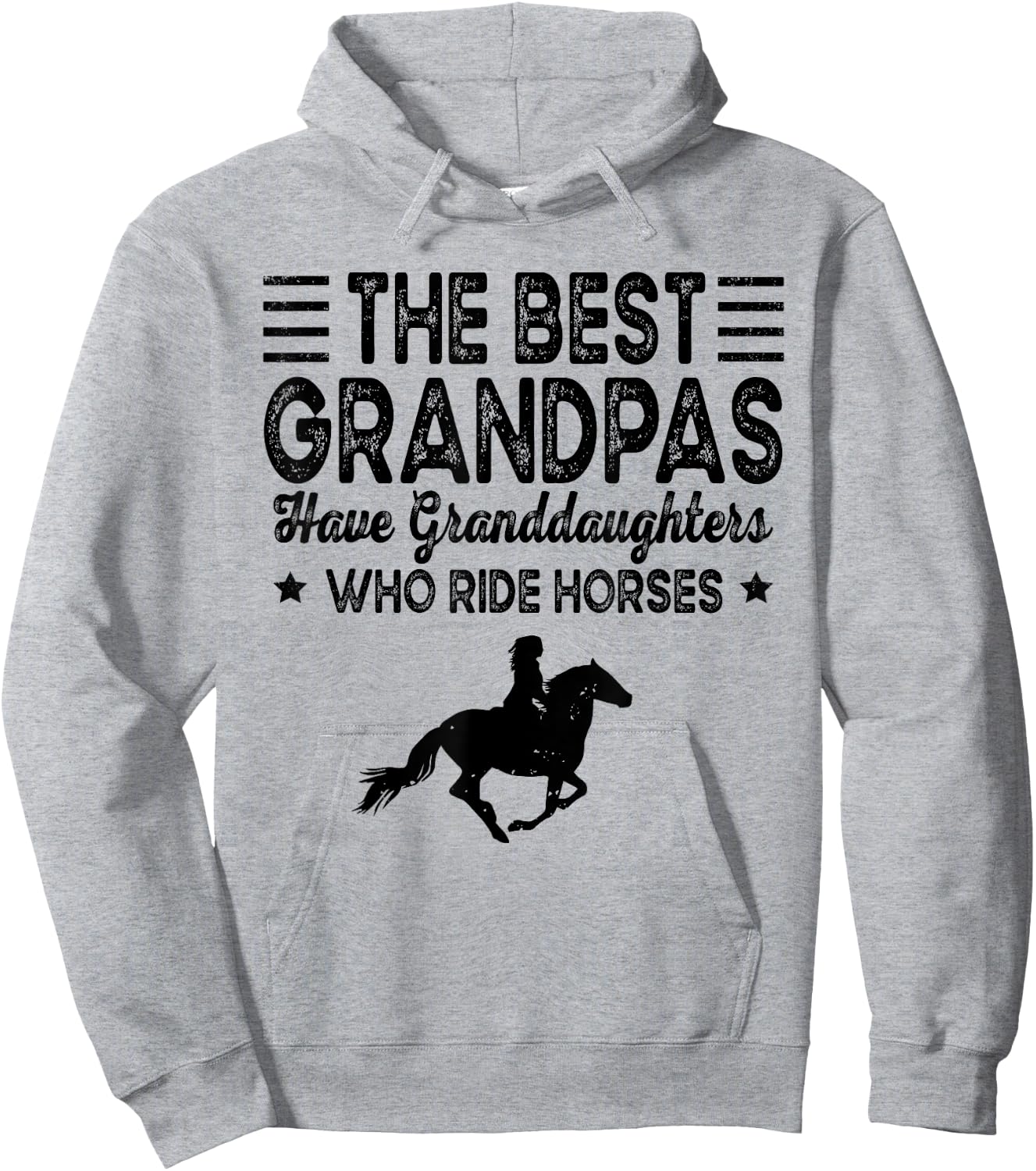 The Best Grandpas Have Granddaughters Who Ride Horses Lover Hoodie - Hoodie | Ash