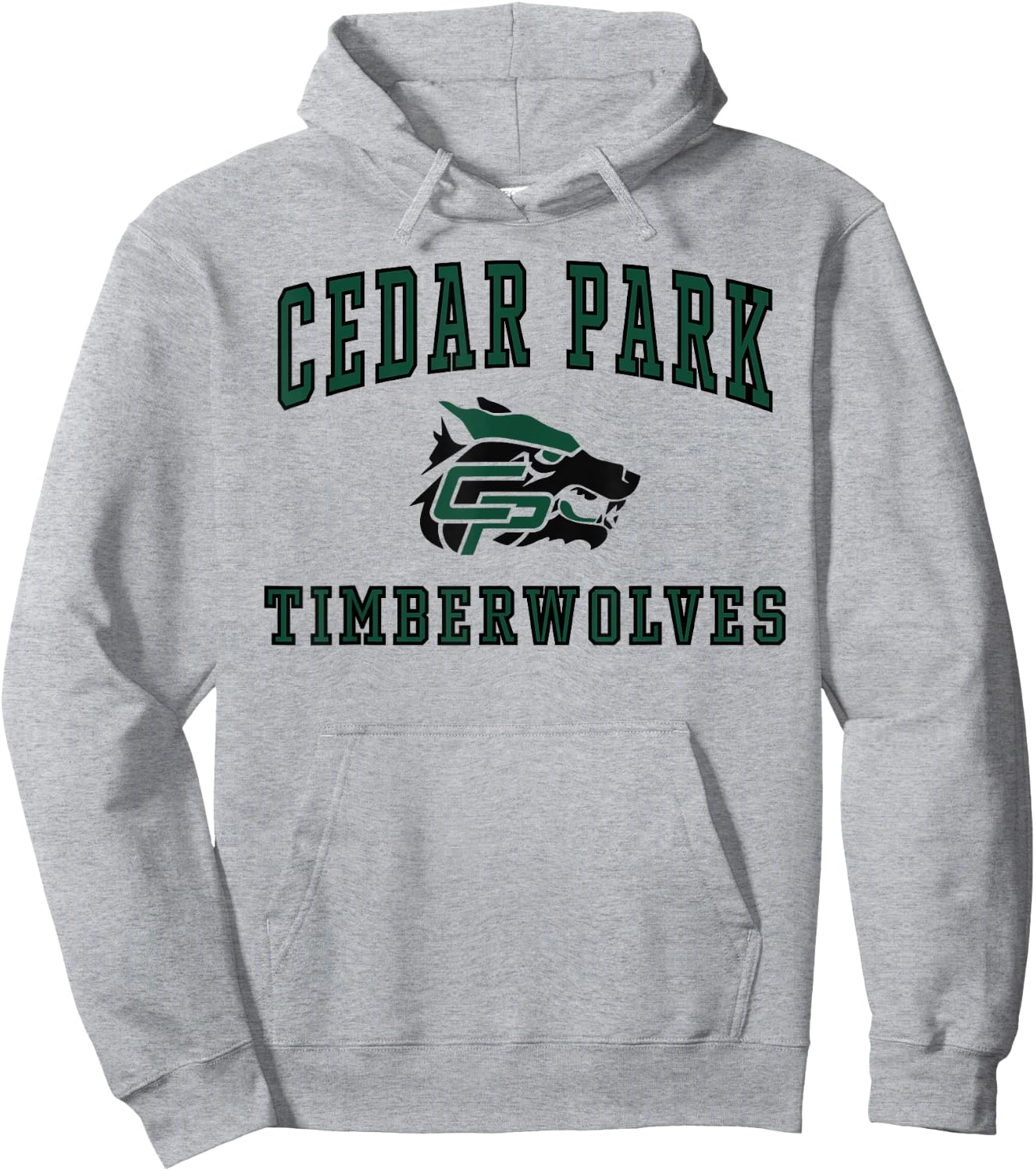 Cedar Park High School Timberwolves C1 Hoodie - Hoodie | Ash