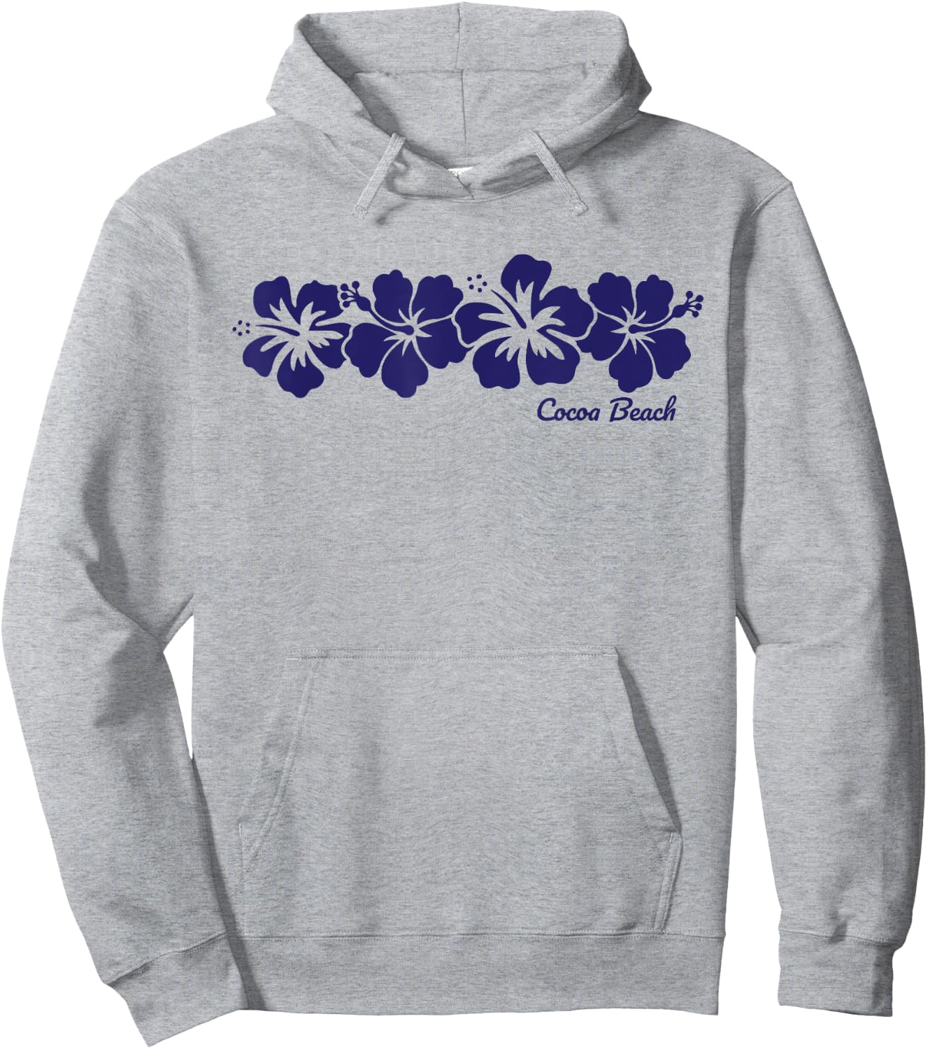Cocoa Beach Florida Hibiscus Flower Vacation Souvenir Women Kids Hoodie - Hoodie | Ash