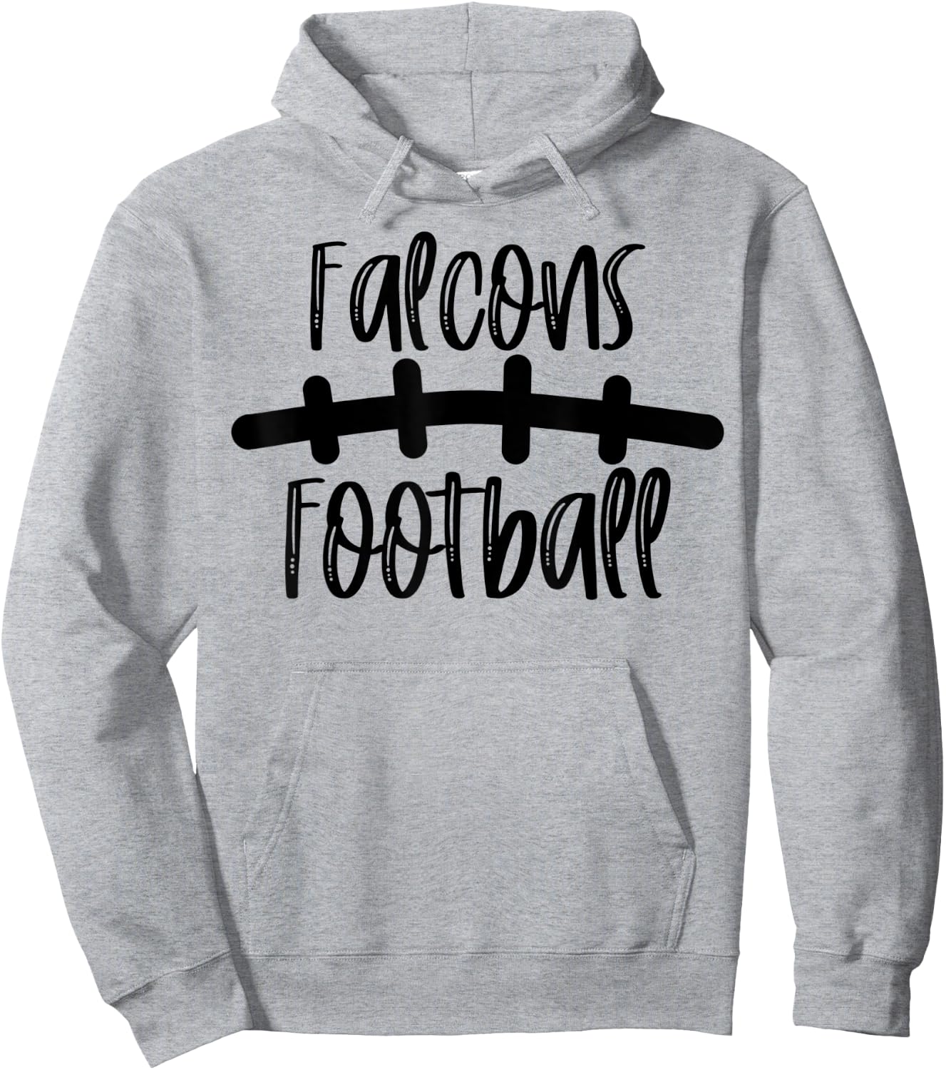 Falcons Football School Spirit Team Mascot Game Night Hoodie - Hoodie | Ash