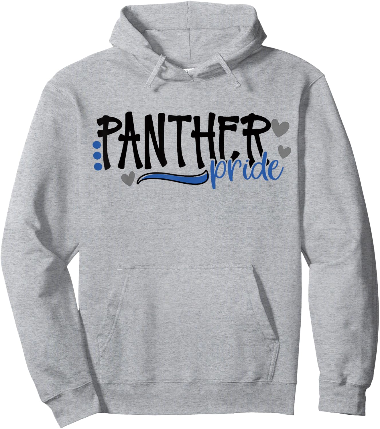 Panther Pride School Sports Fan Team Spirit Hoodie - Hoodie | Ash