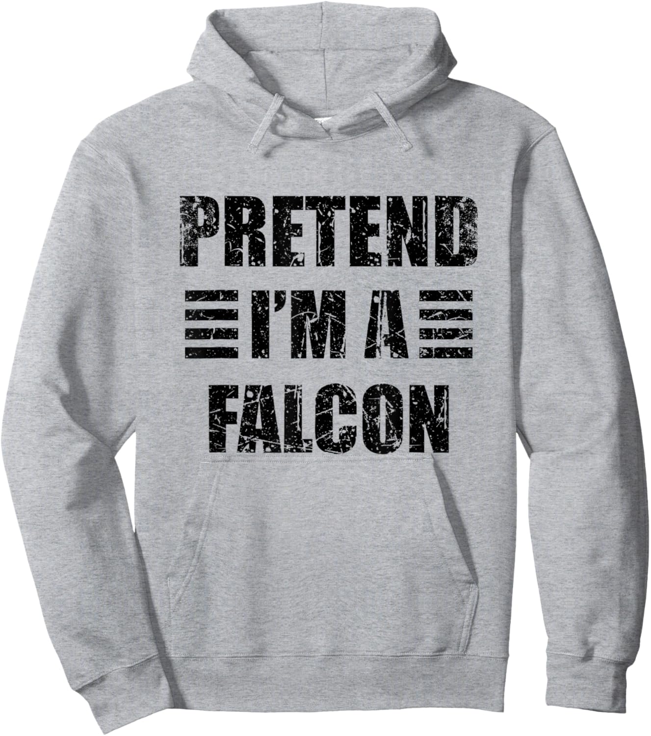 Vintage Pretend I'm a Falcon Lazy Halloween Costume Hoodie - Hoodie | Ash