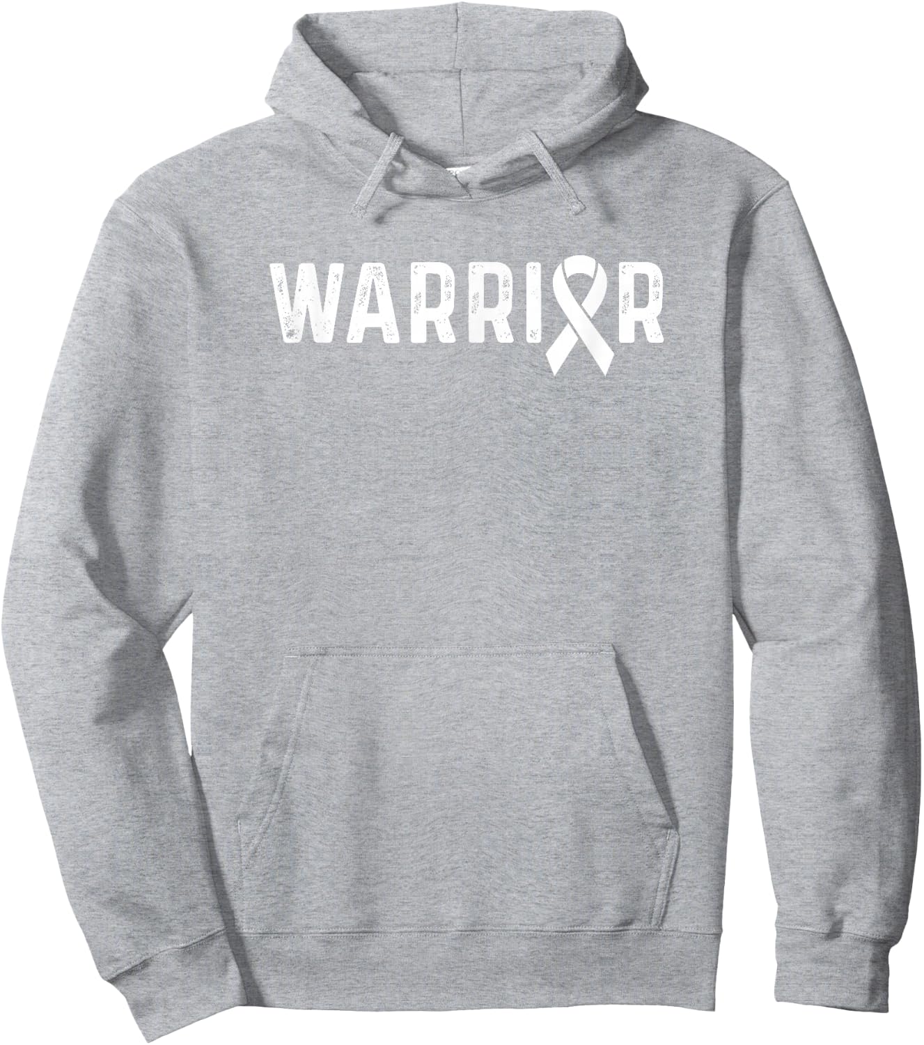 Leukemia Cancer Awareness Orange Ribbon Warrior Hoodie - Hoodie | Ash