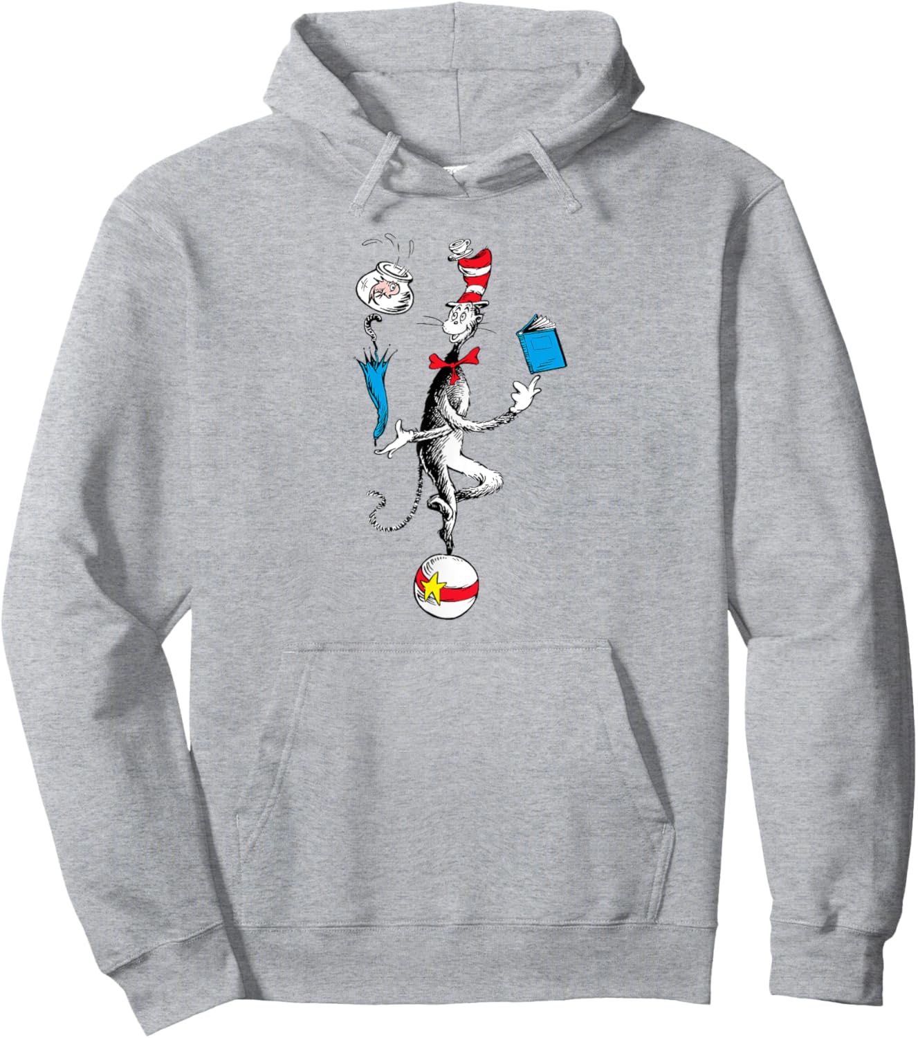 Dr. Seuss The Cat in the Hat Balancing Act Hoodie - Hoodie | Ash