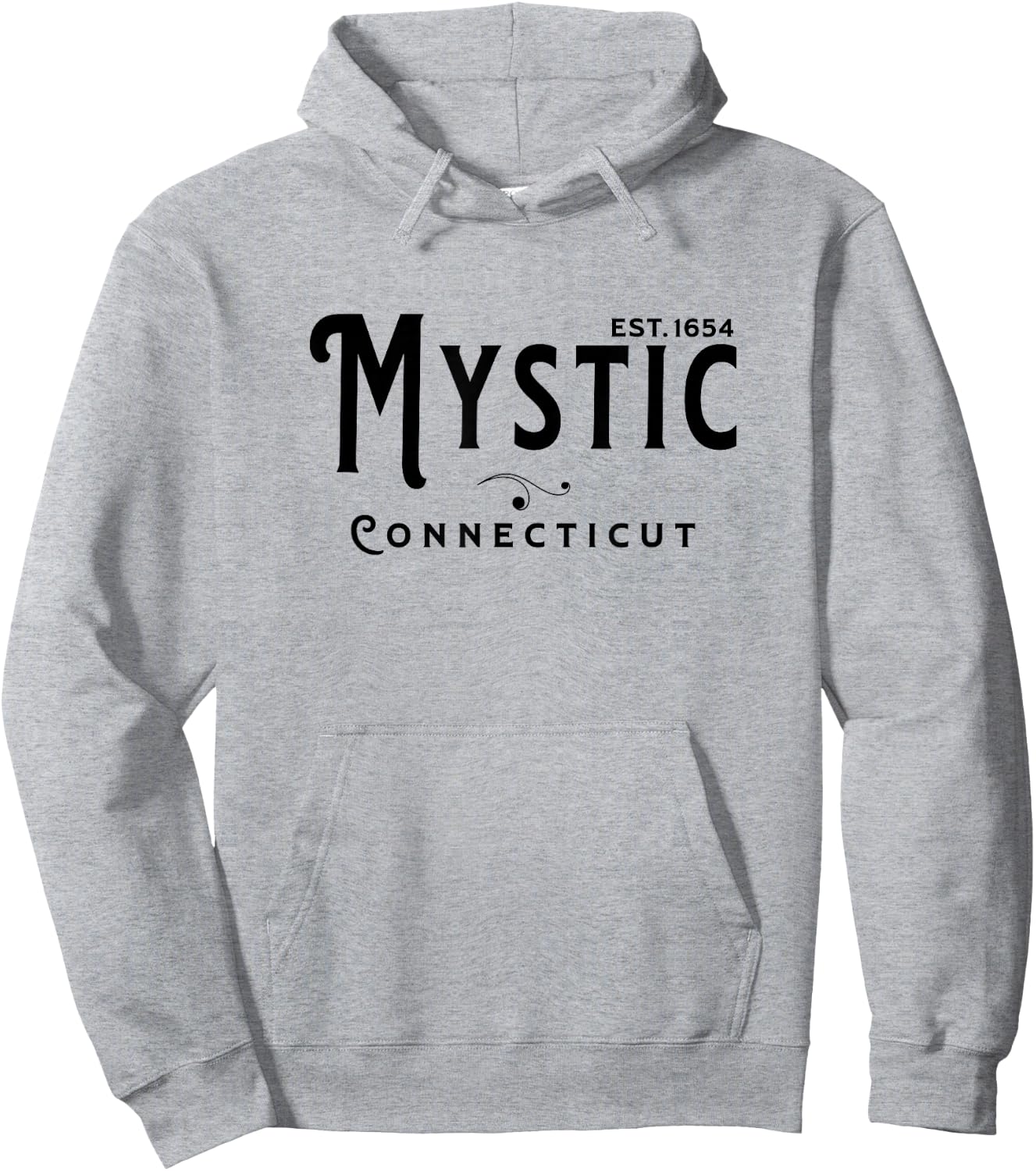 Vintage Merch CT Souvenir Visit Mystic Connecticut Hoodie - Hoodie | Ash