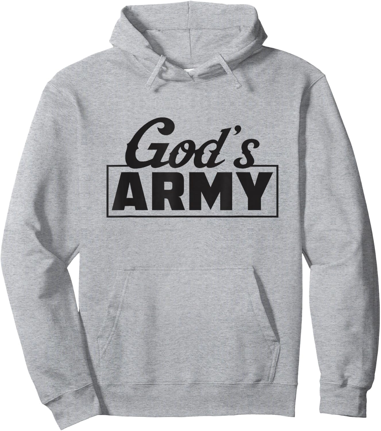 We Are God's Army of Faith Hoodie - Hoodie | Ash