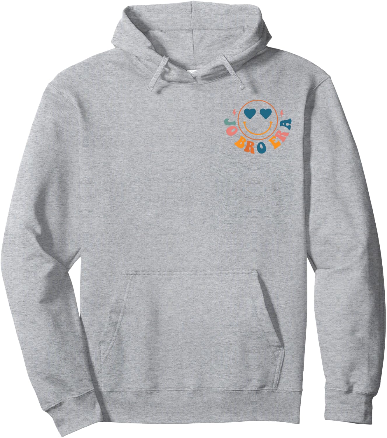 Groovy Retro In My Jo Bro Era Funny Pocket Print Hoodie - Hoodie | Ash