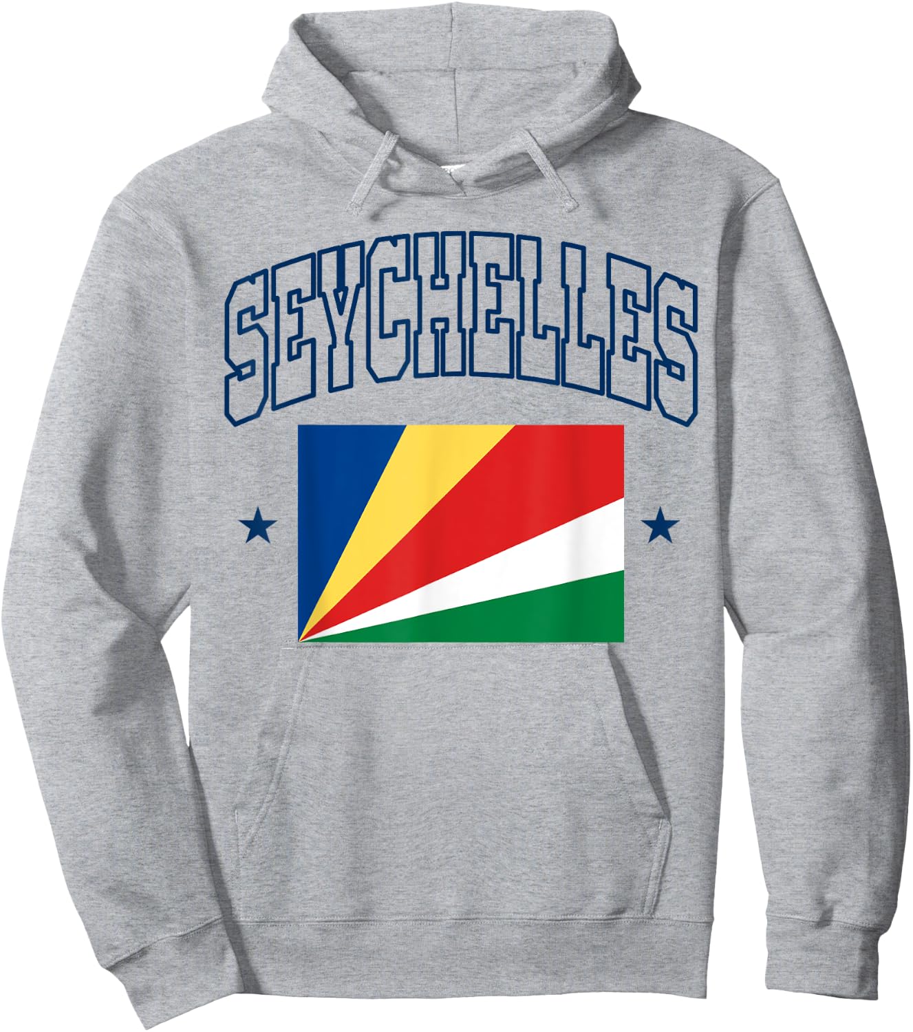 Seychelles Athletic Men Women Souvenir Flag Hoodie - Hoodie | Ash