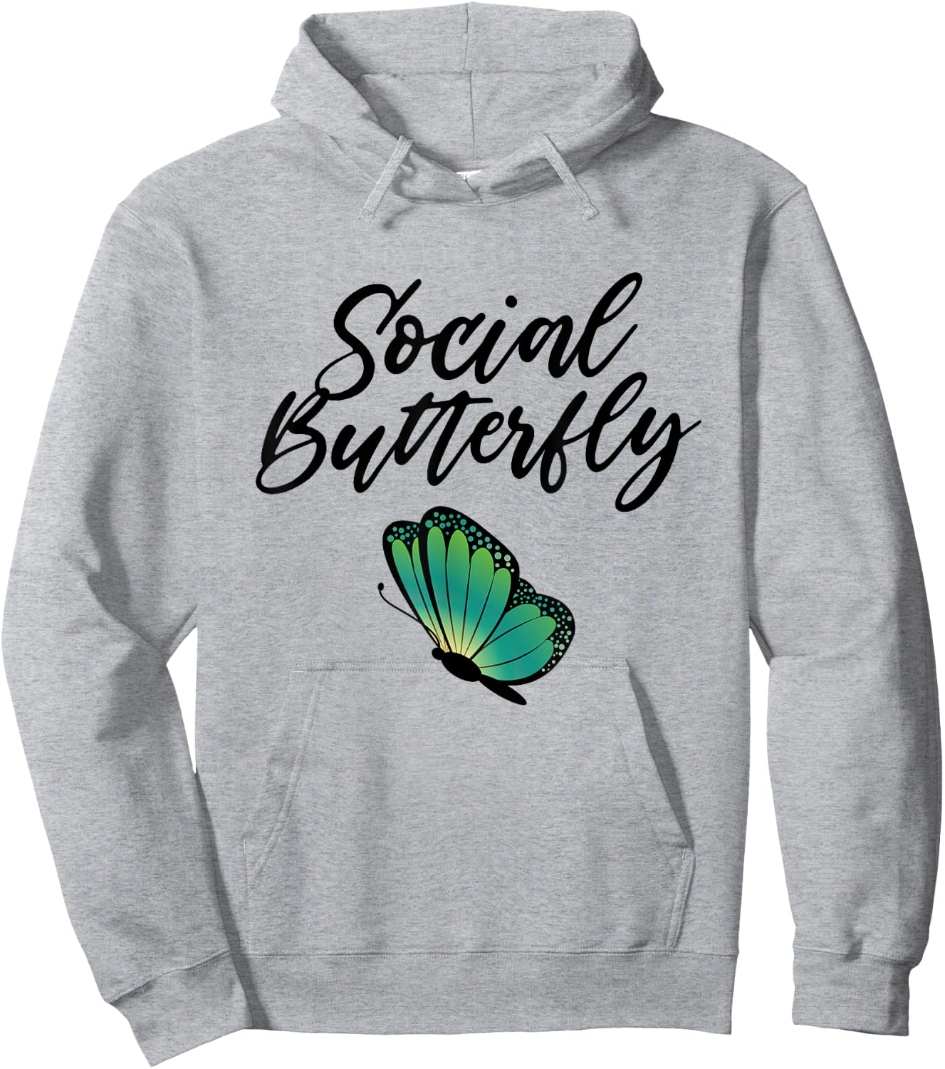 Social Butterfly Hoodie - Hoodie | Ash