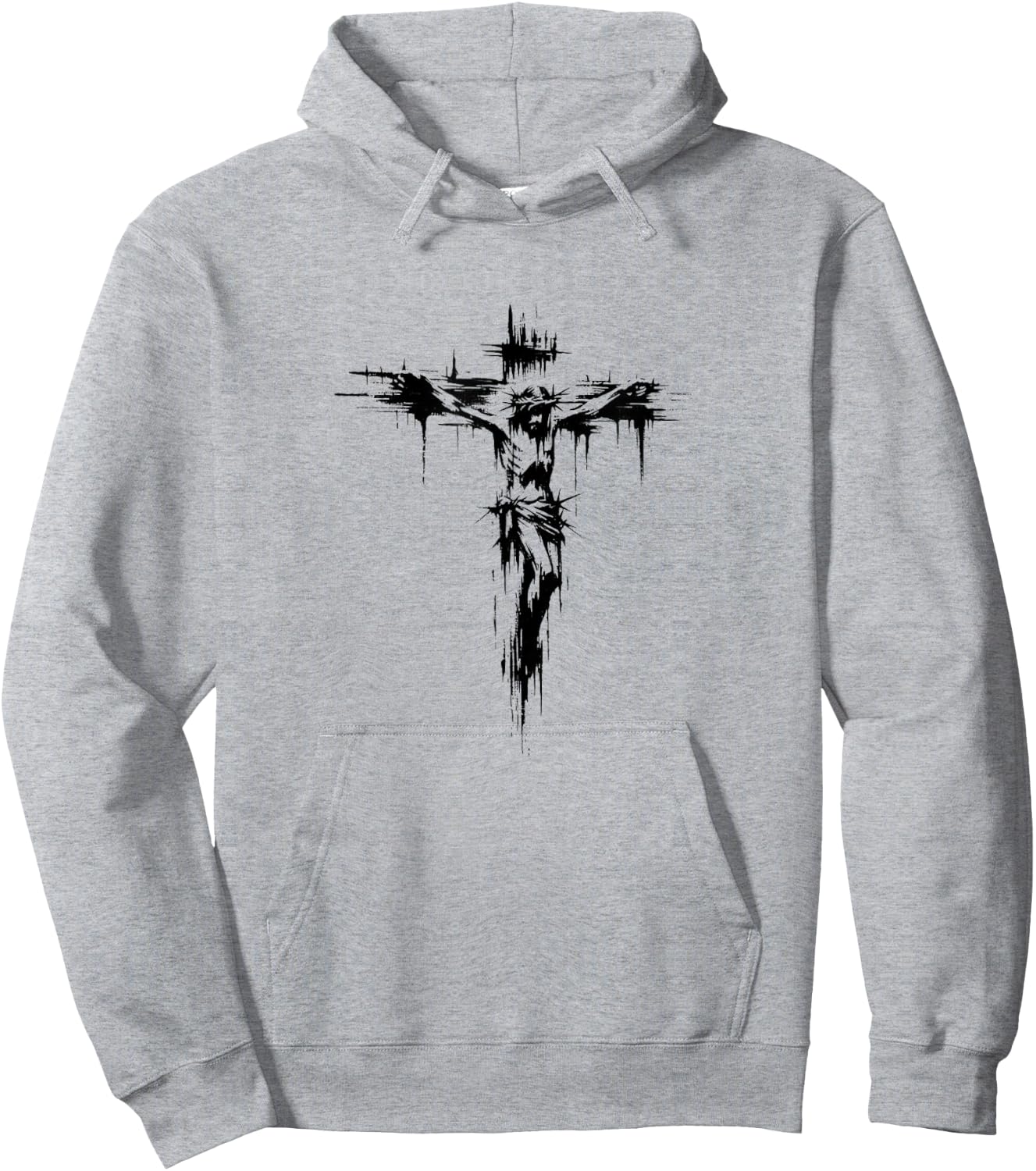 Jesus Mobile Phone Cover Jesus on the Cross Jesus Hoodie - Hoodie | Ash